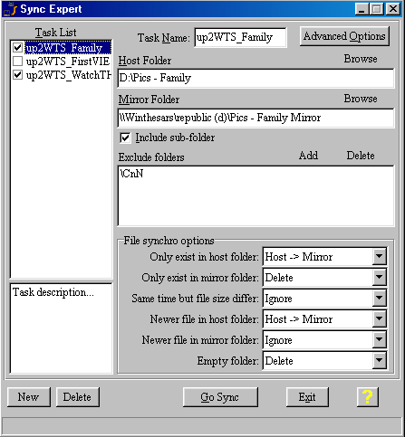SyncEXP Screenshot